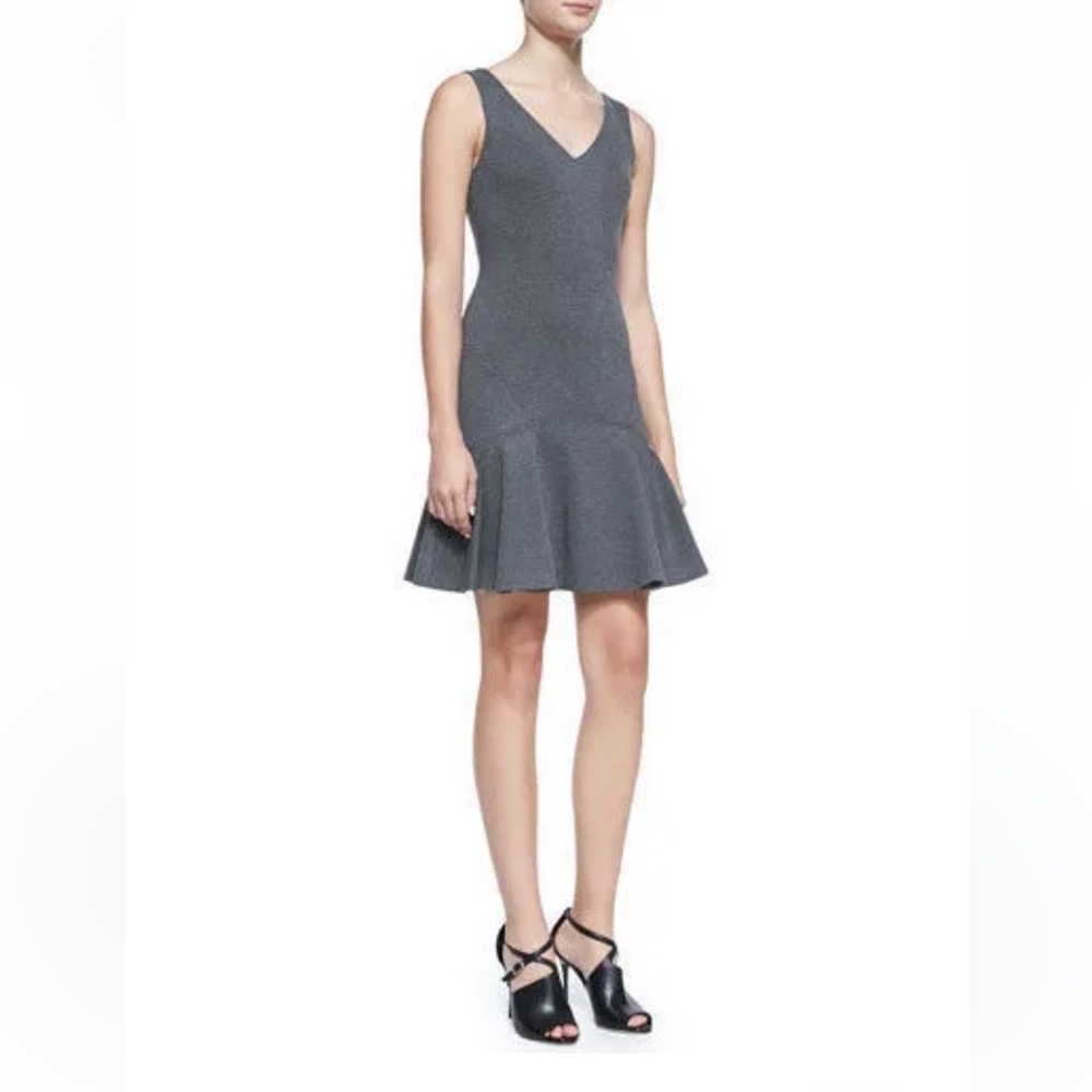 Diane von Furstenberg DVF Night Fall Carla Knit Sheath Flare / Flounce Dress